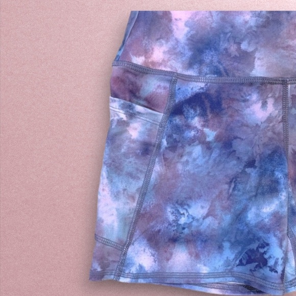 Matching Crop Top & High Waist Shorts with Pockets Sporty Stretch - Picture 8 of 14